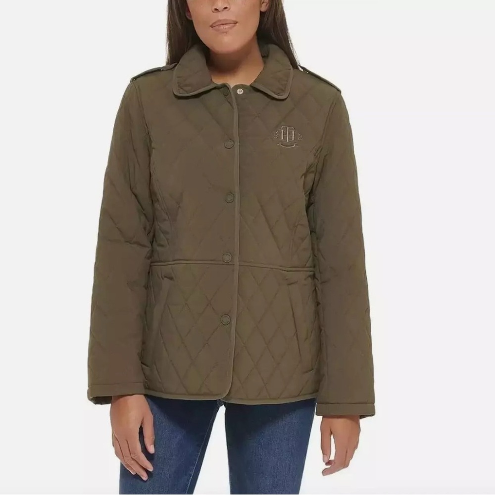 Tommy Hilfiger Green Quilted Jacket  XXL